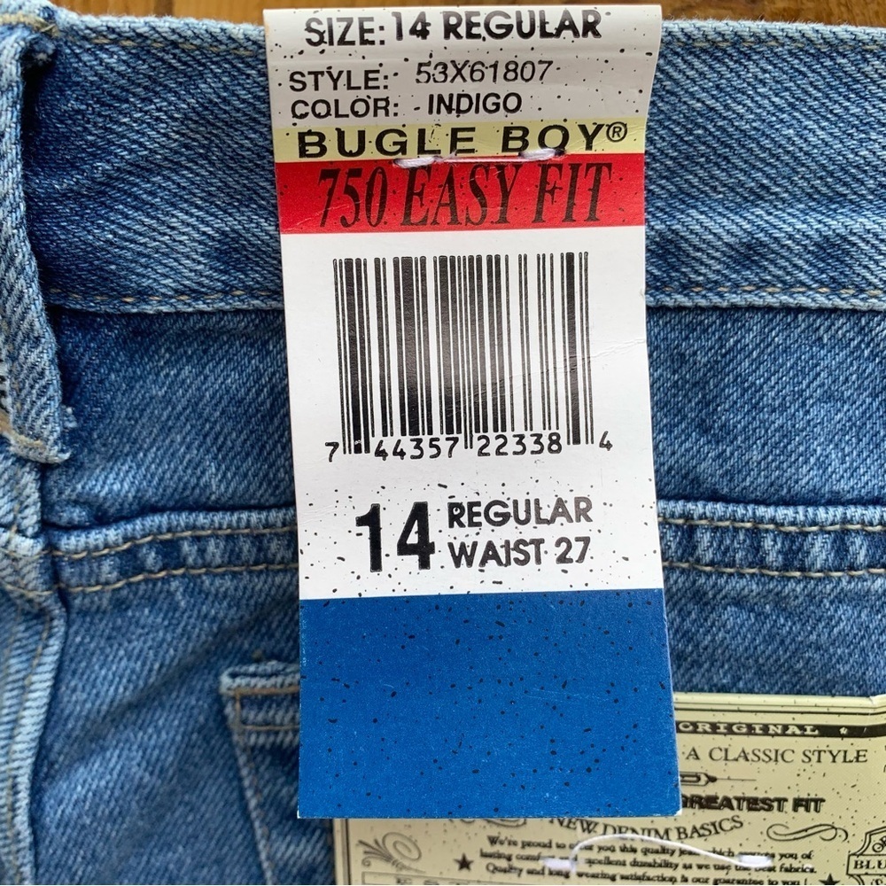 BUGLE BOY vintage classic denim jean shorts 750 summer workwear streetwear - Picture 4 of 8